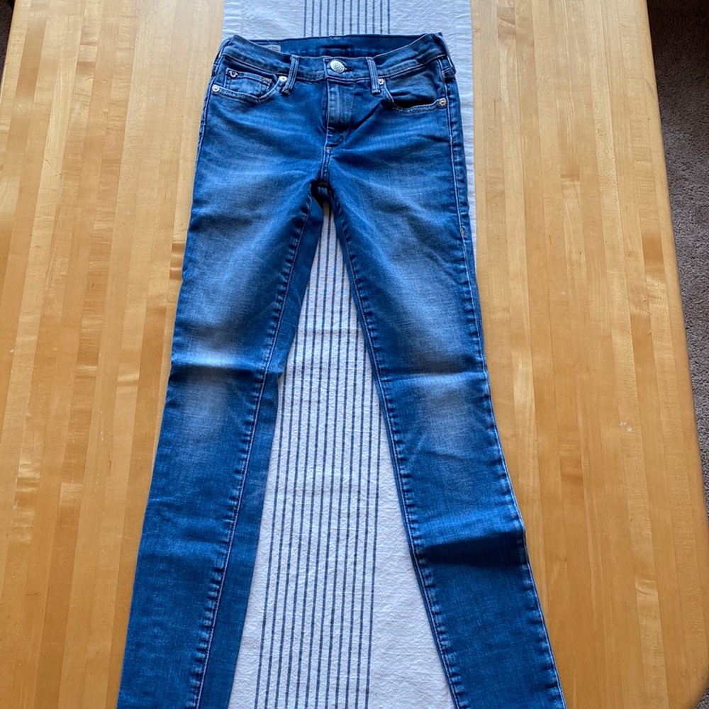 True Religion Halle Mid Rise Super Skinny